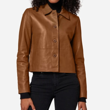 Ladies leather jacket