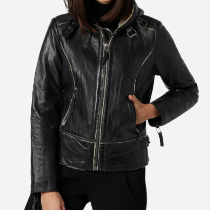 Ladies leather jacket